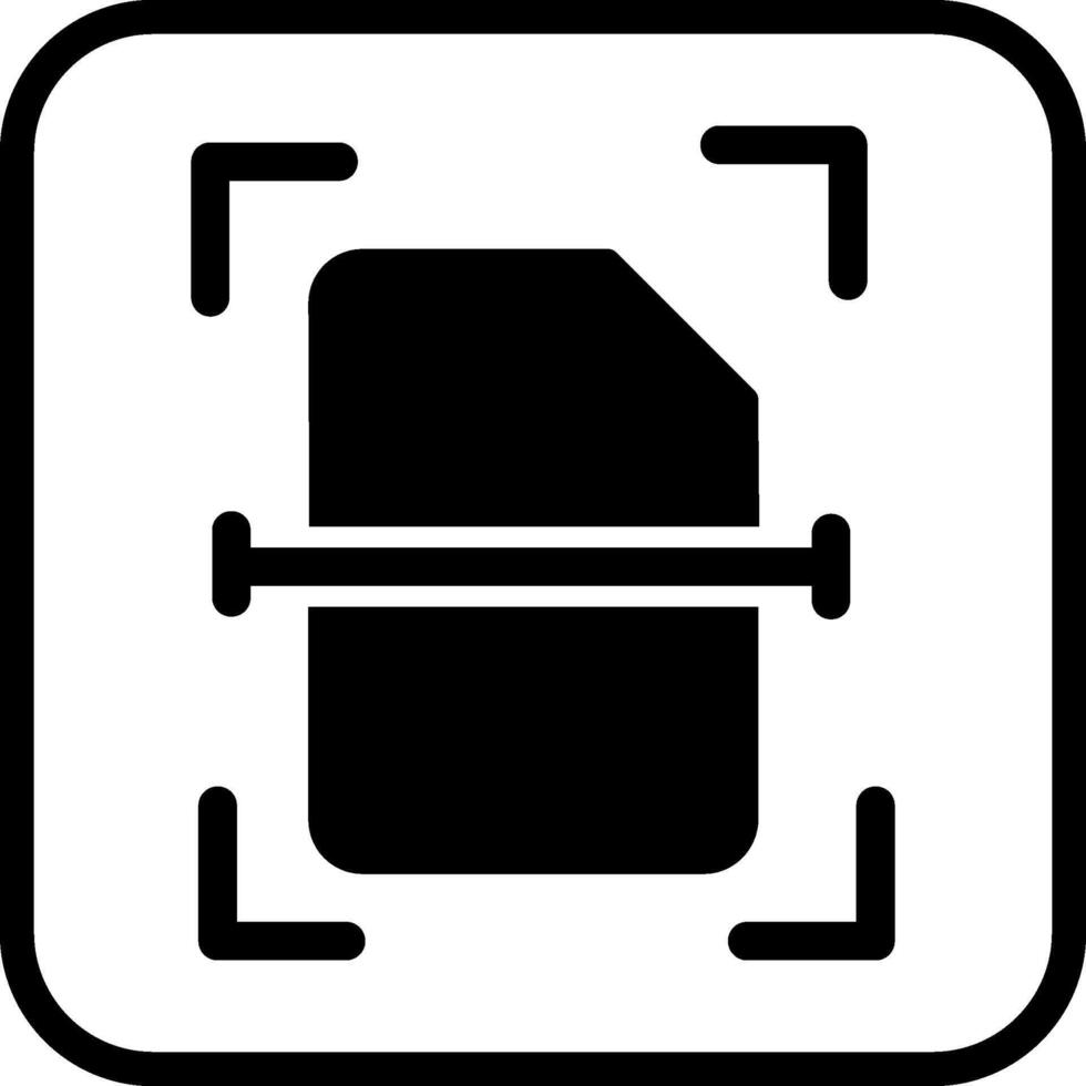 Scanning Document Vector Icon