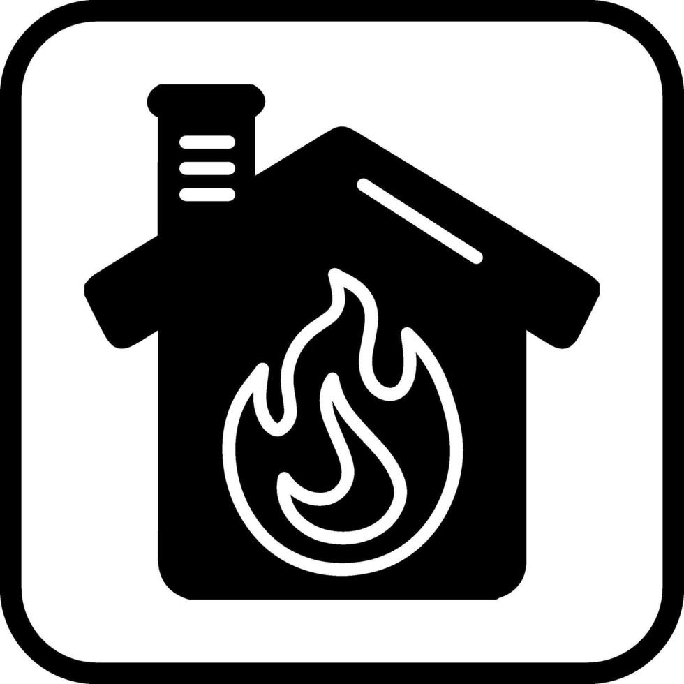 Housefire Vector Icon