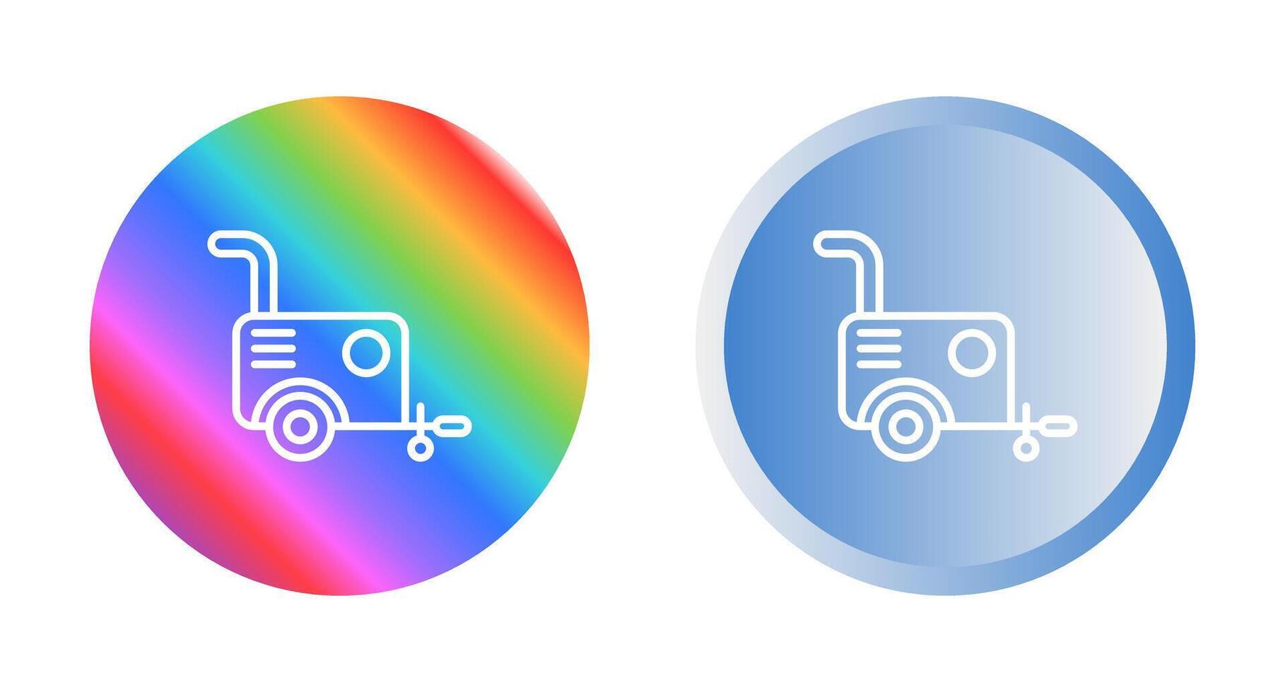 Portable air compressor Vector Icon