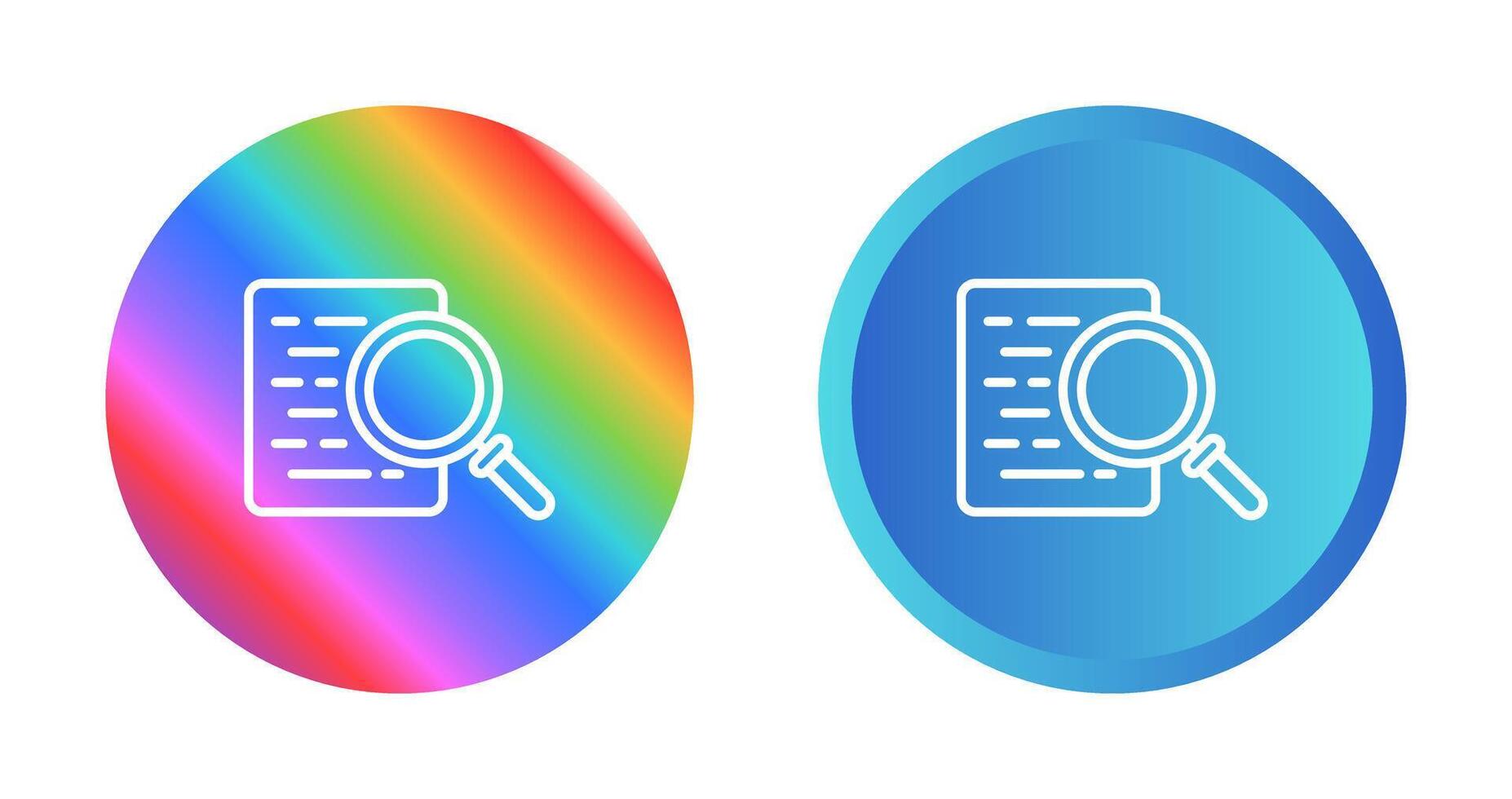 Document Search Vector Icon