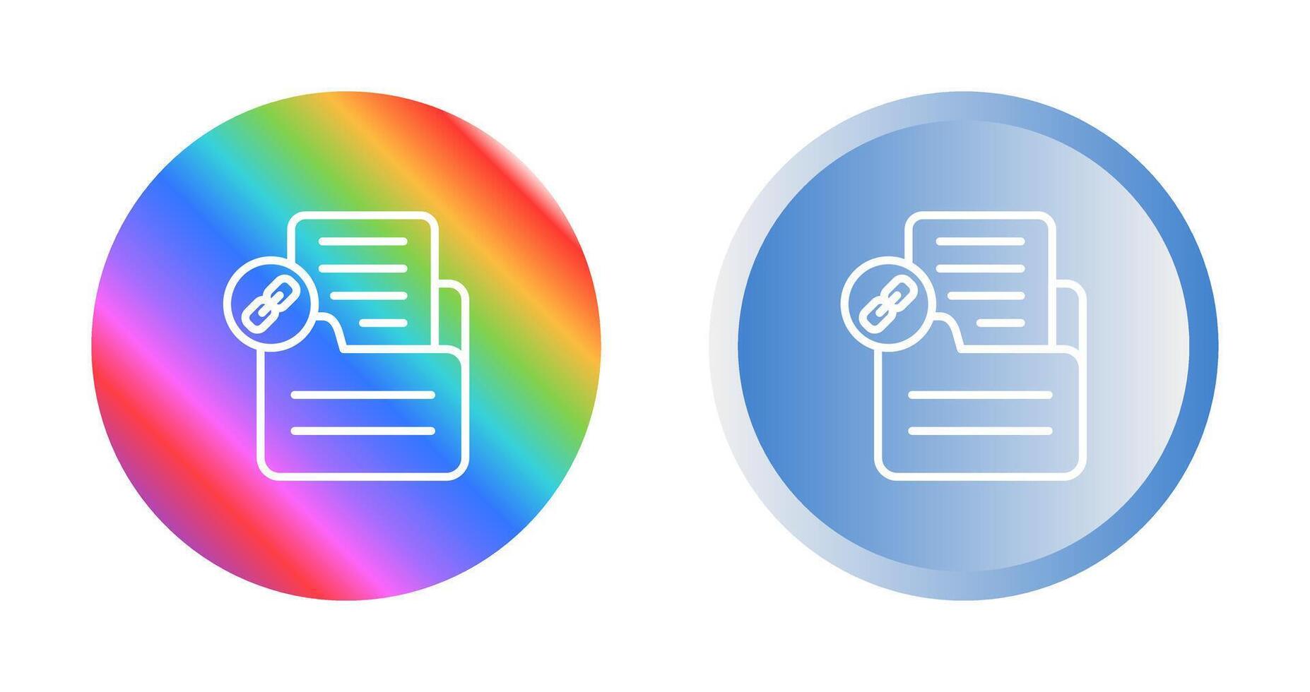 Document Link Vector Icon