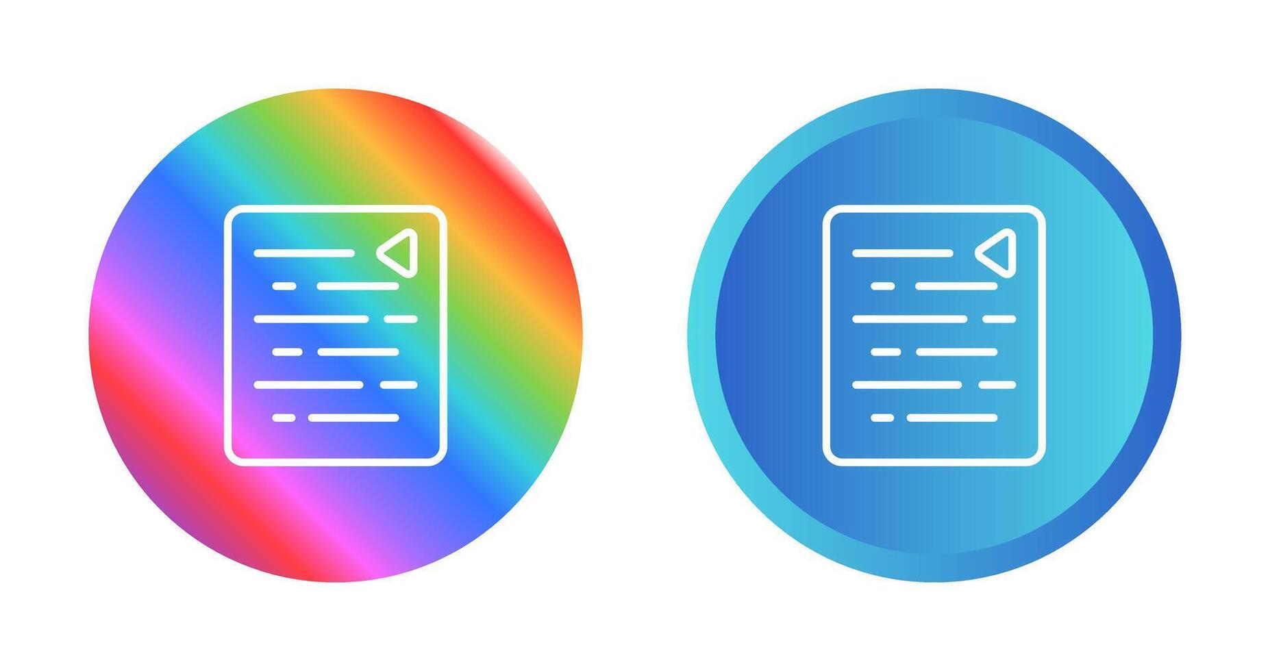 Document Outdent Vector Icon