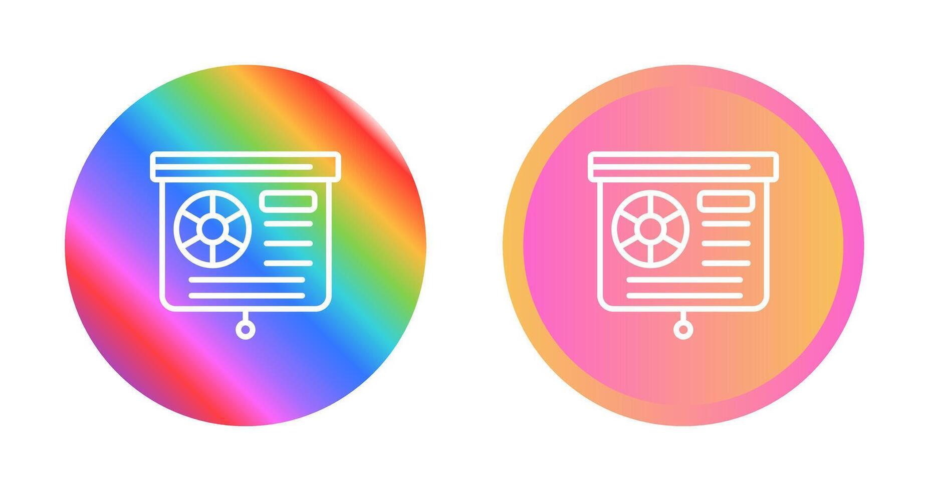 Presentation Slide Vector Icon