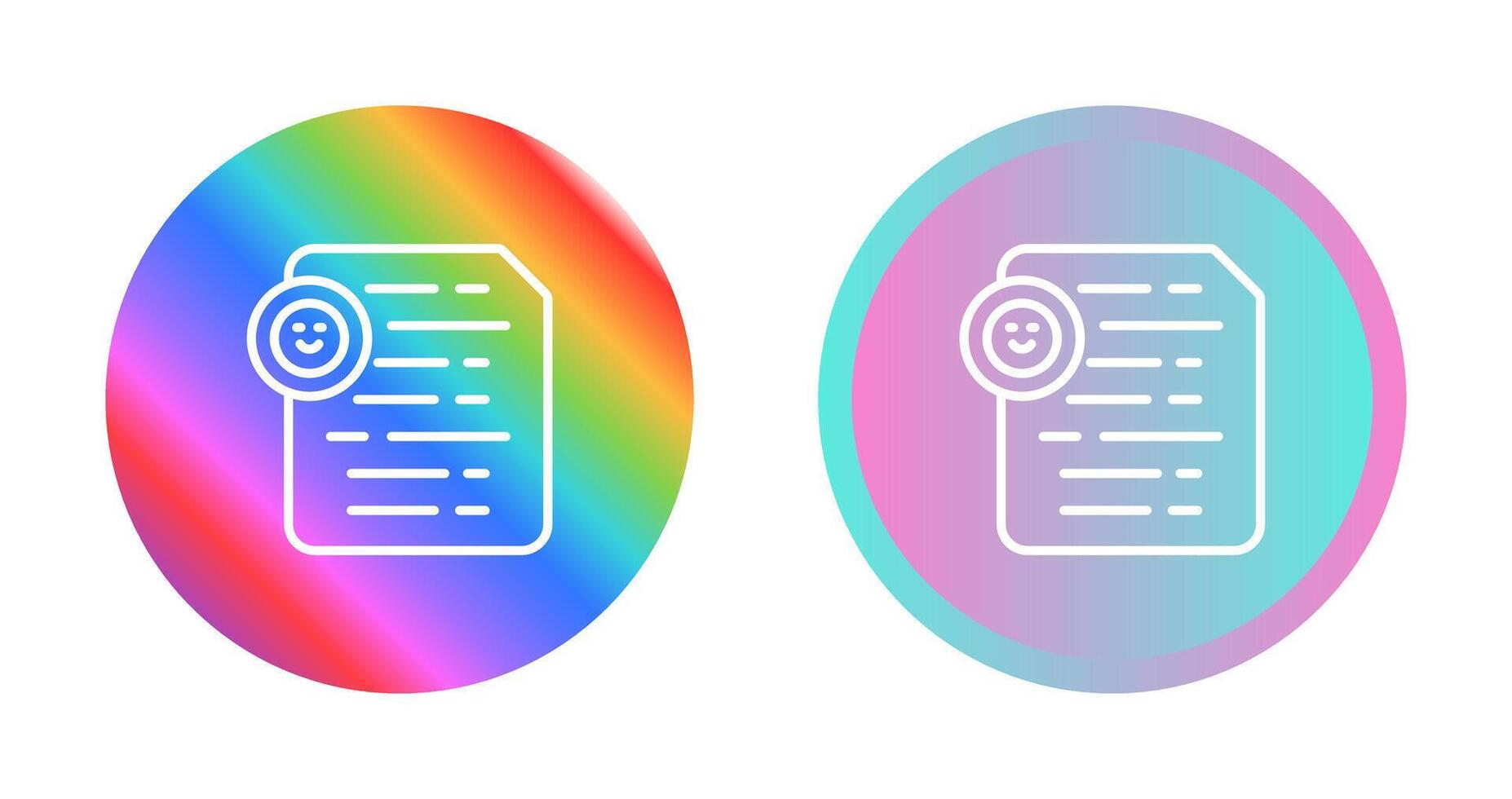 Document Insert Emoji Vector Icon