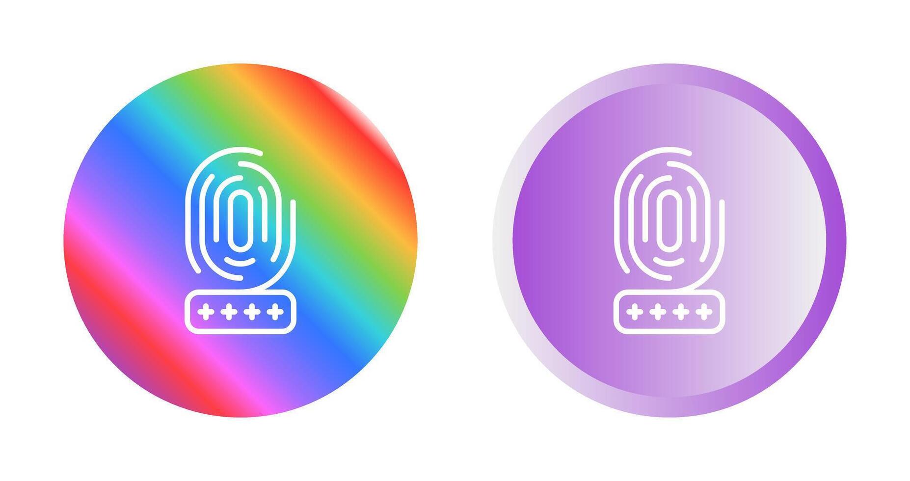 biometría vector icono