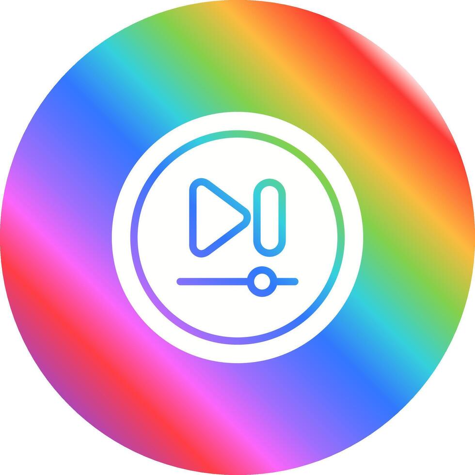 Video Next Track Button Vector Icon