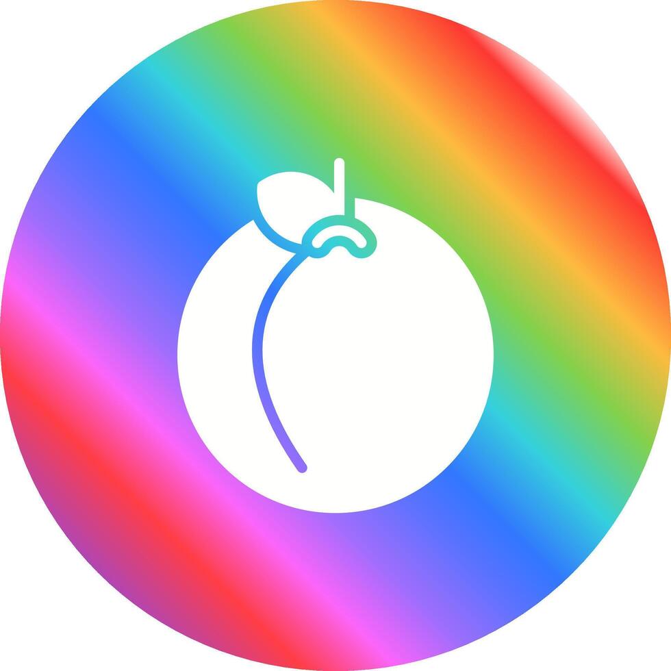 Peach Vector Icon