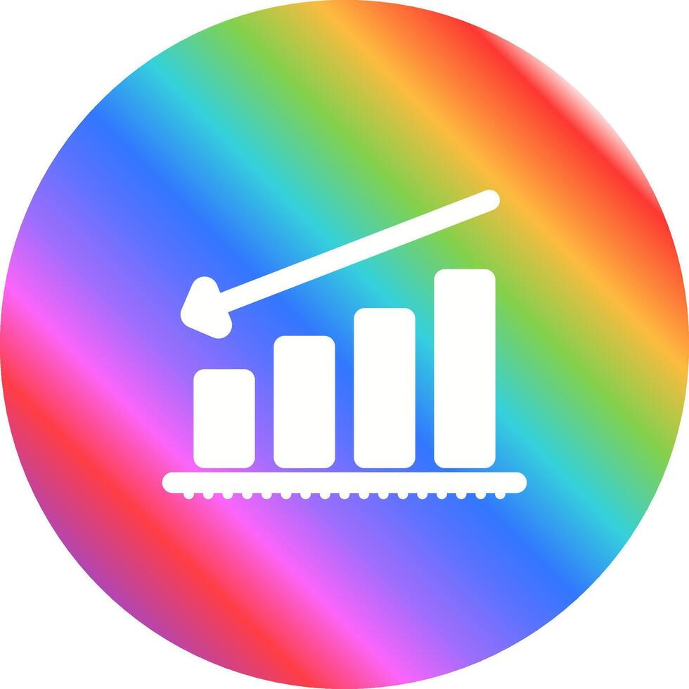 Chart Decreasing Vector Icon