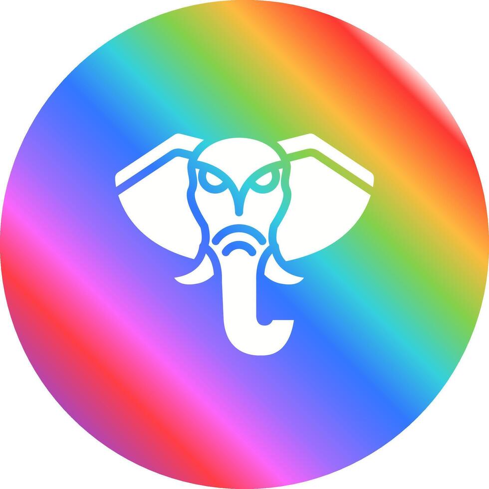 icono de vector de elefante