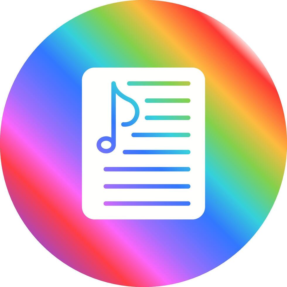 Music Playlist Vector Icon