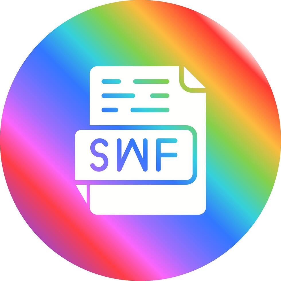 icono de vector de swf