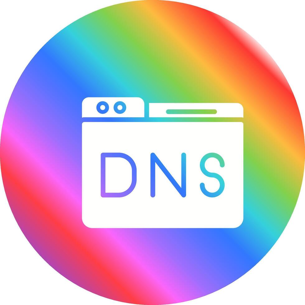 dominio dns administración vector icono