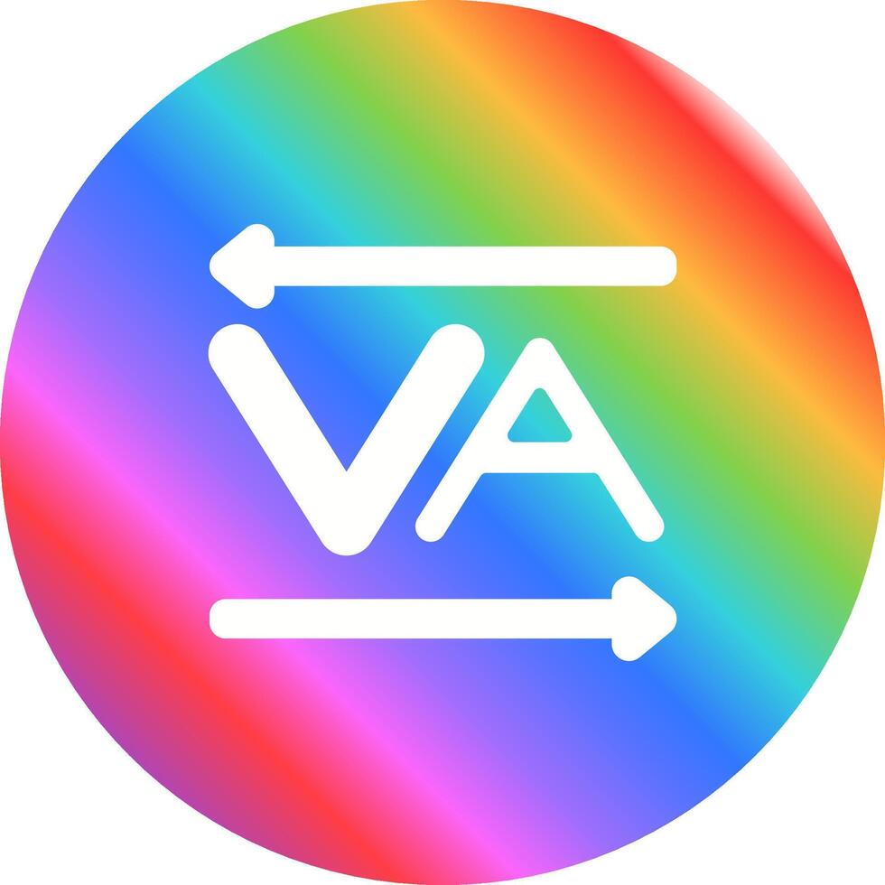 Kerning Vector Icon