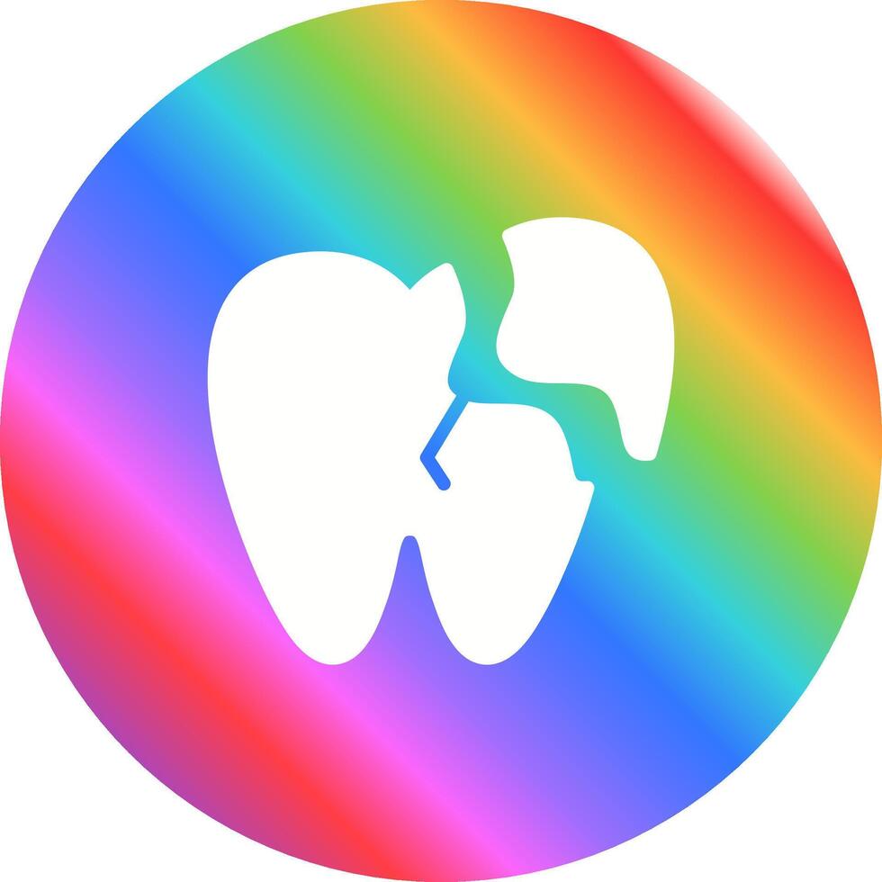 Broken Tooth Vector Icon