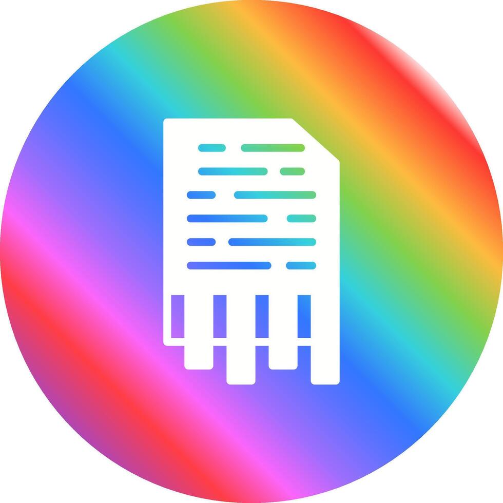 Shredding Vector Icon