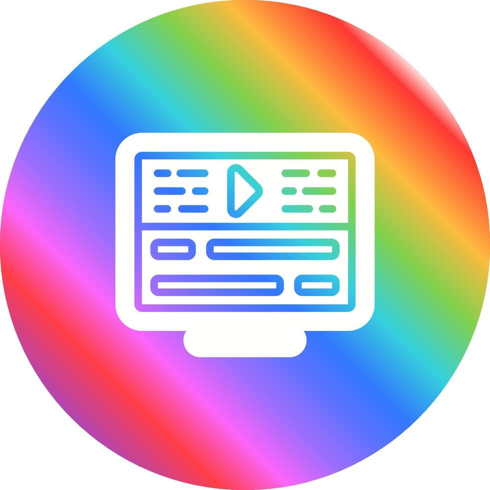 vídeo edición vector icono