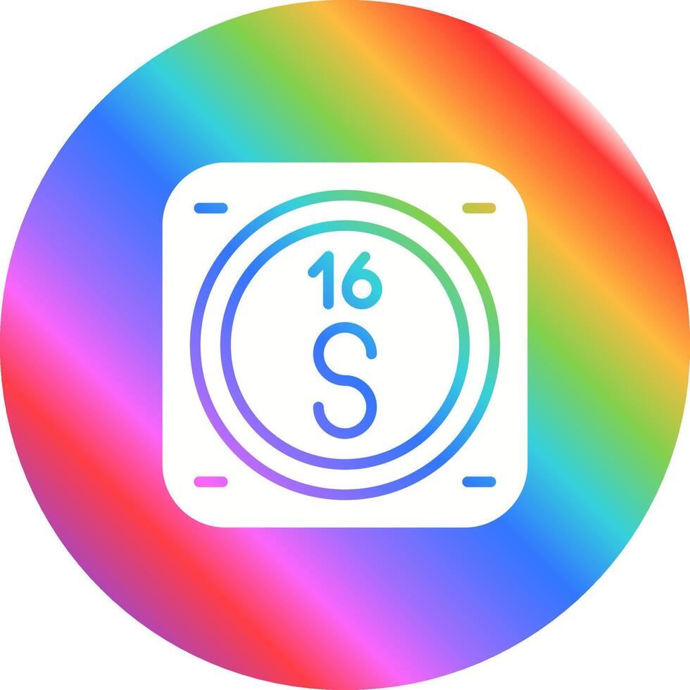 Sulfur Vector Icon