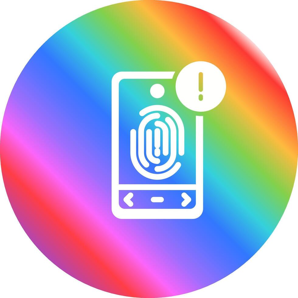 Biometric Identification Vector Icon