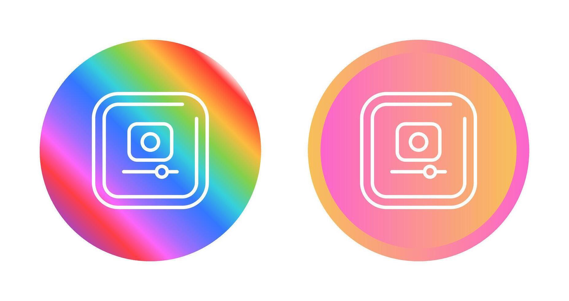 Video Record Square Vector Icon