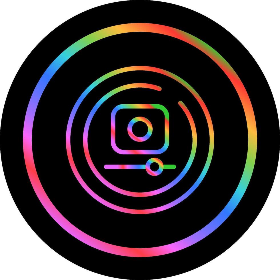 Video Record Circle Vector Icon