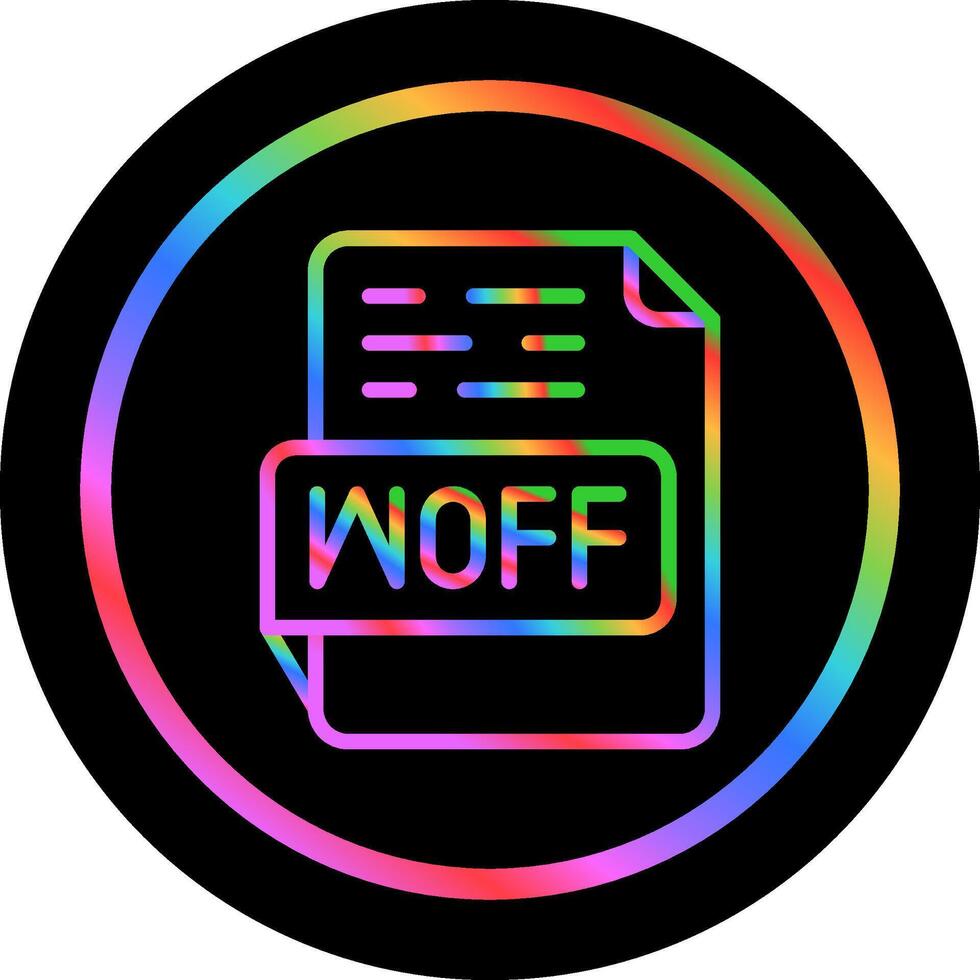 WOFF Vector Icon