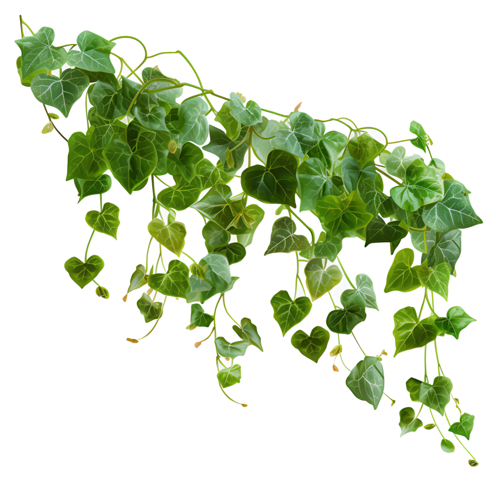 AI generated Green Grape Vine Leaves png