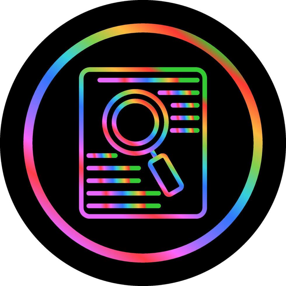 Document Search Vector Icon