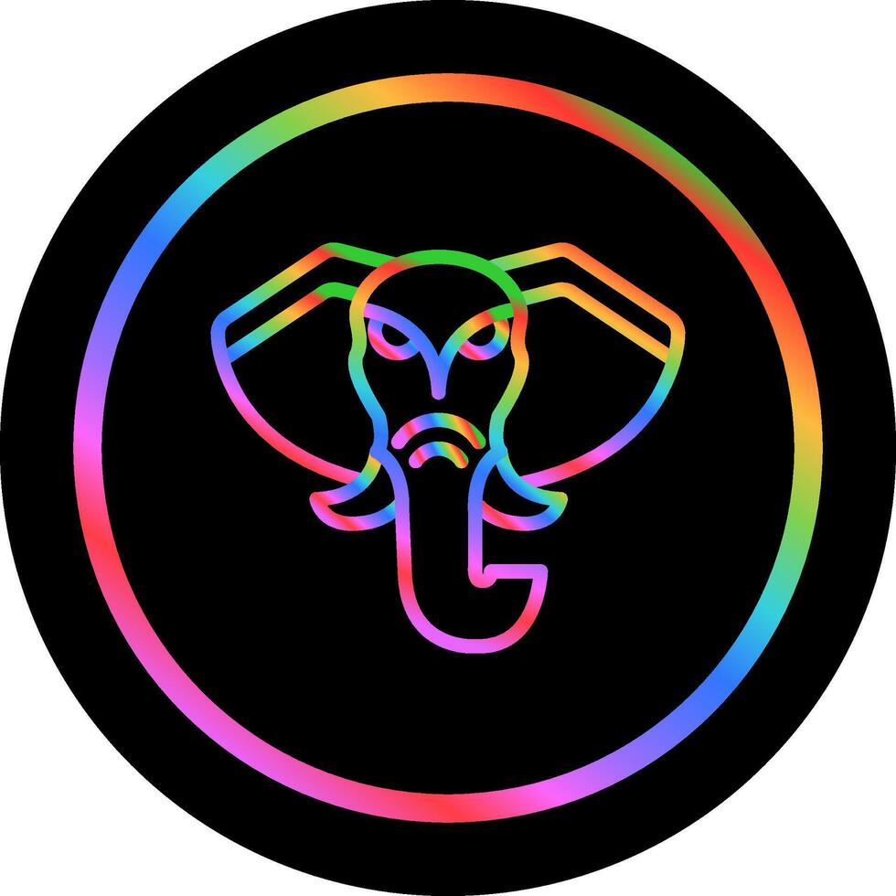 icono de vector de elefante