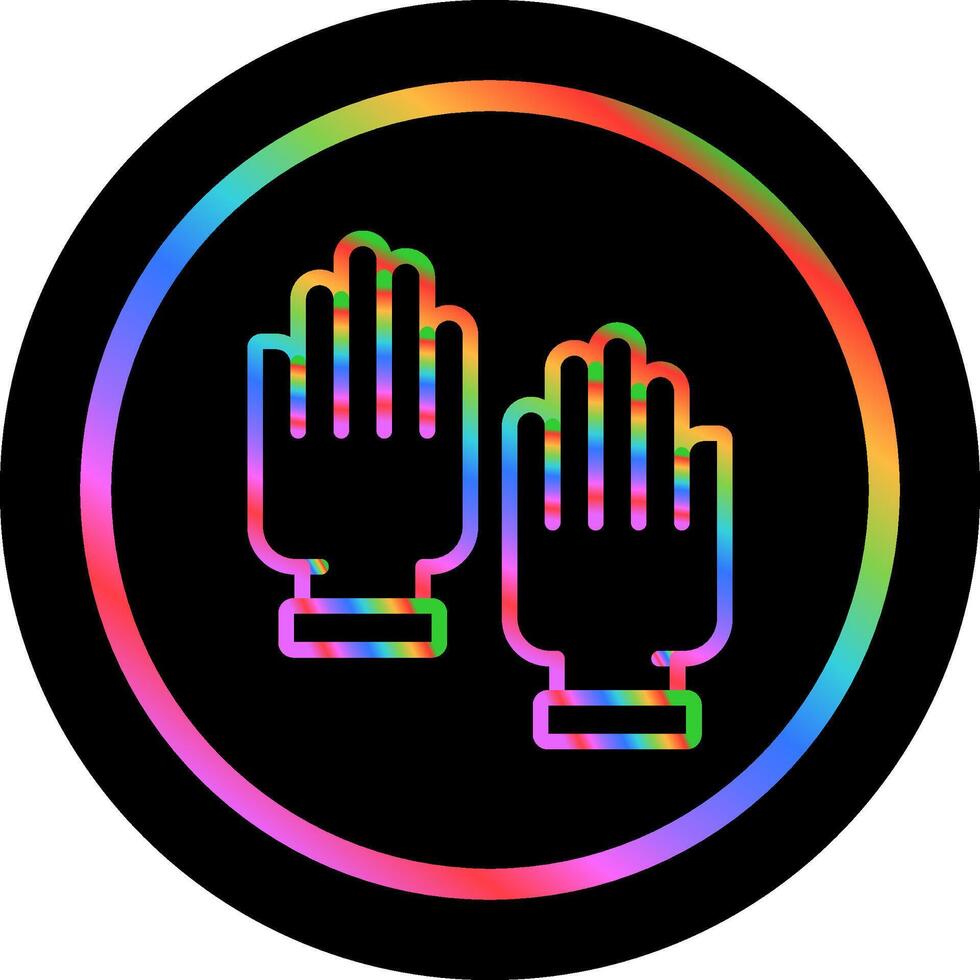 Rubber Gloves Vector Icon