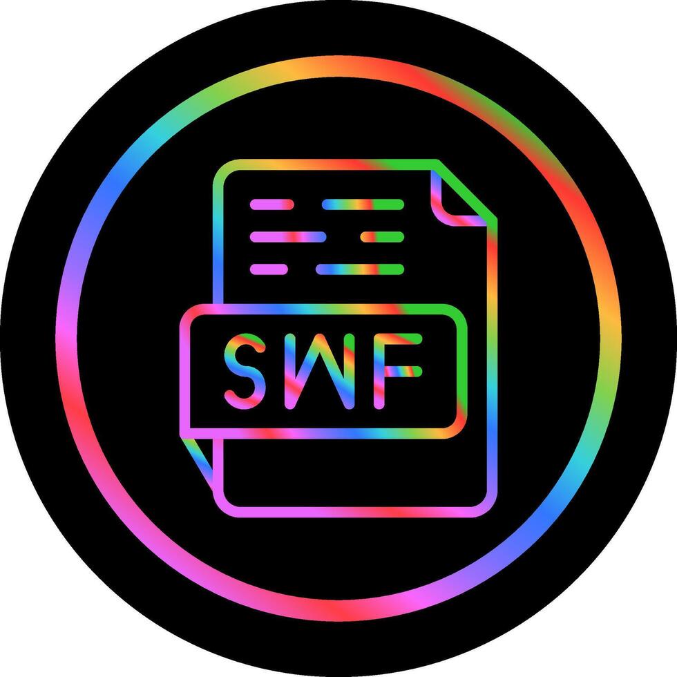 icono de vector de swf