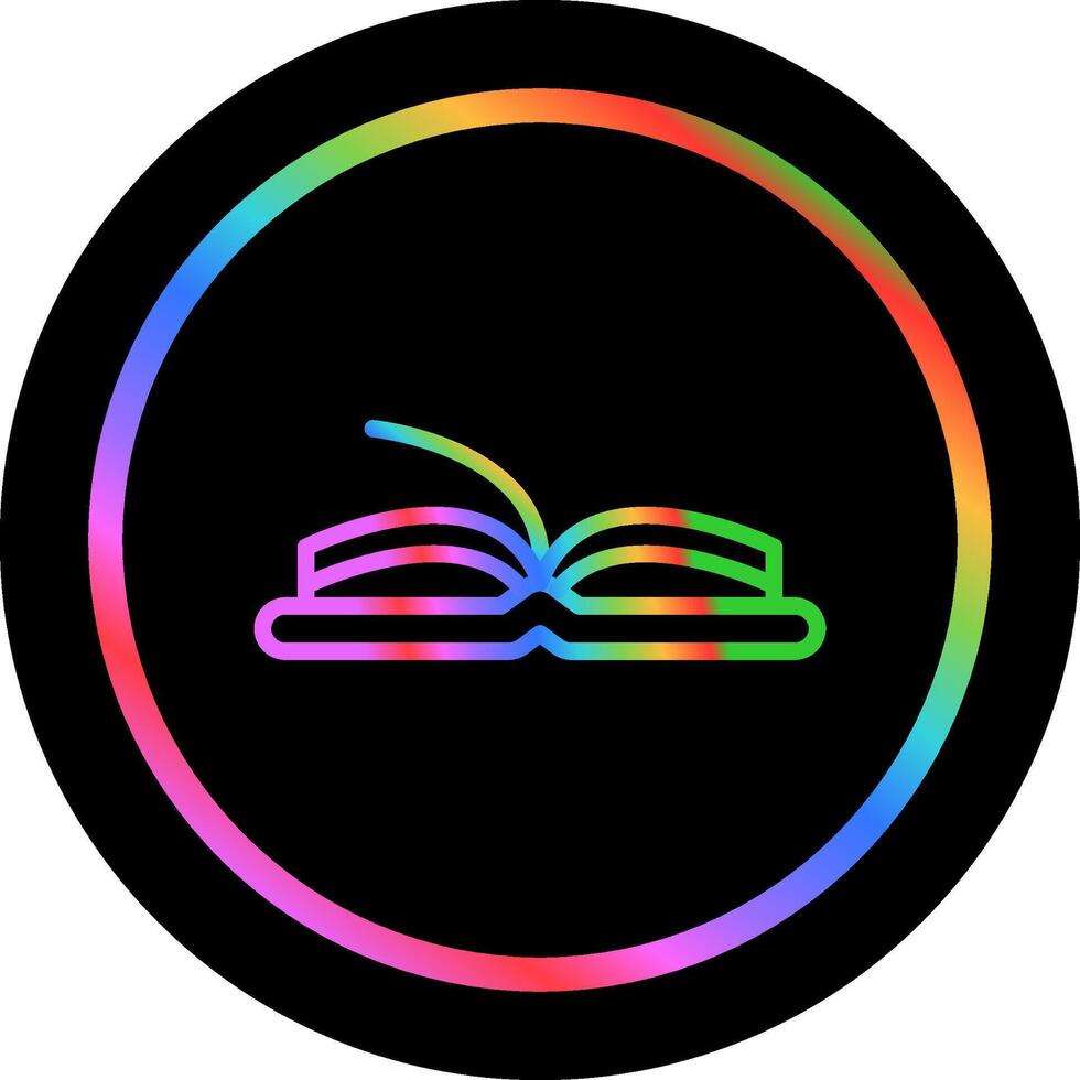 icono de vector de libro de lectura