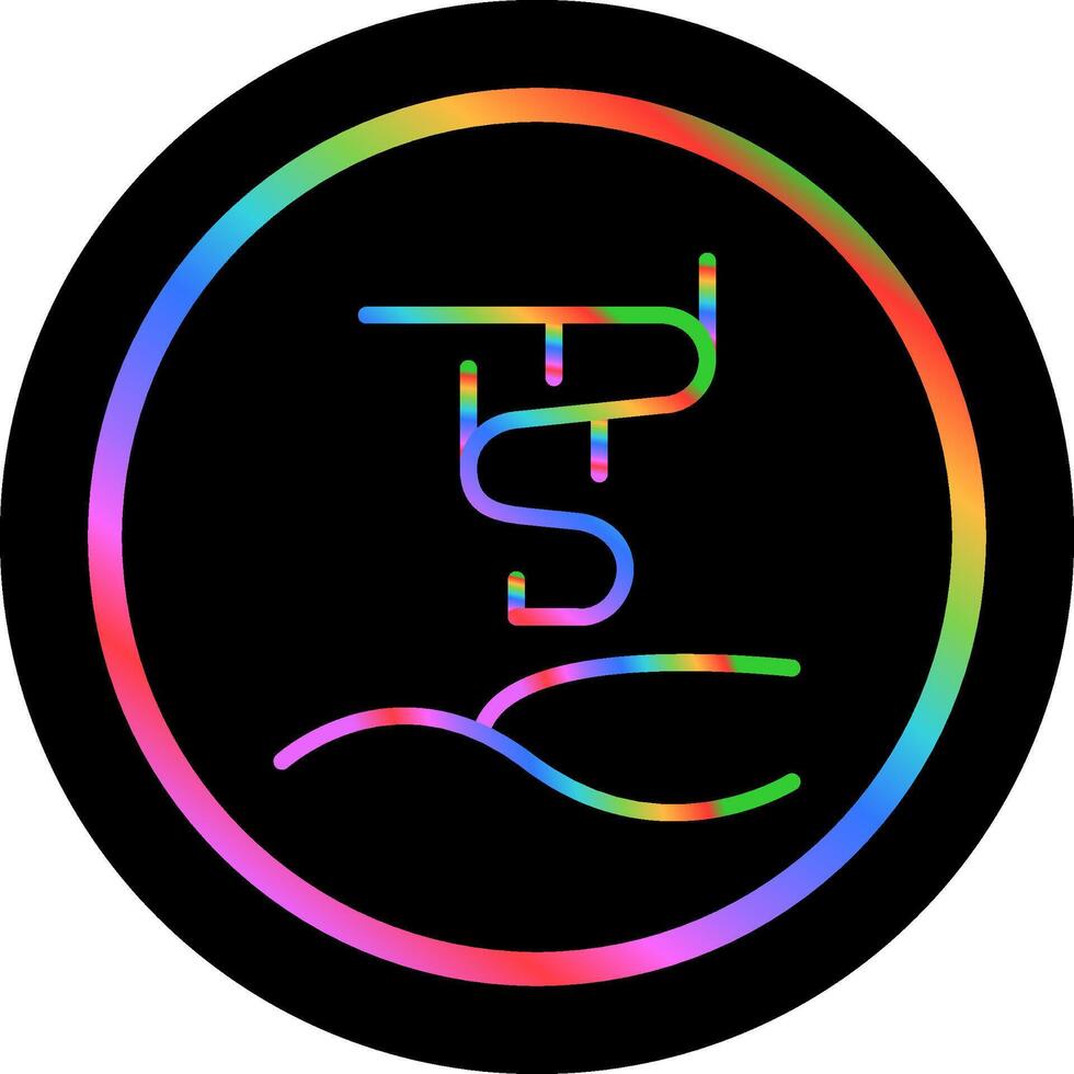 Aurora borealis Vector Icon