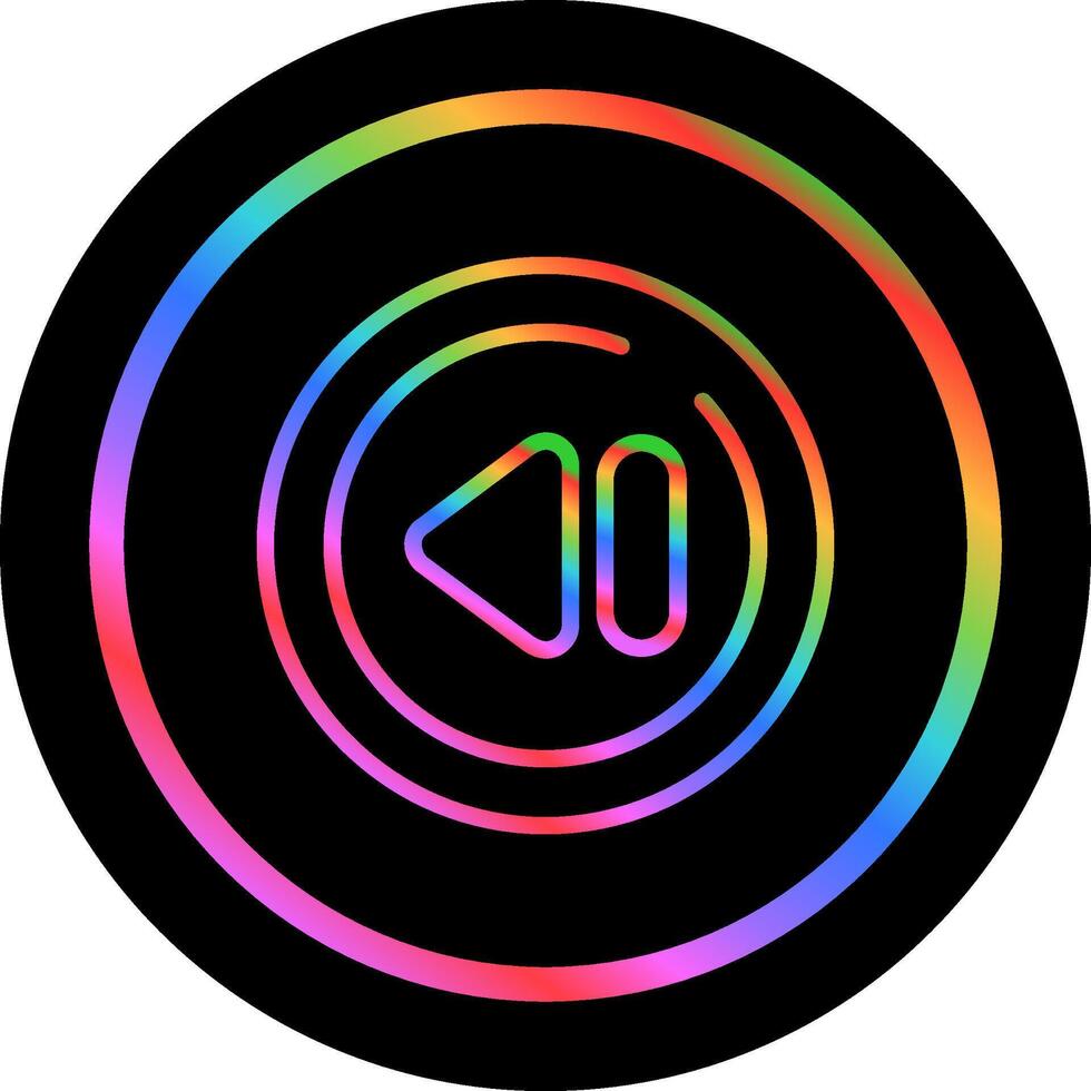 Previous Track Circle Vector Icon