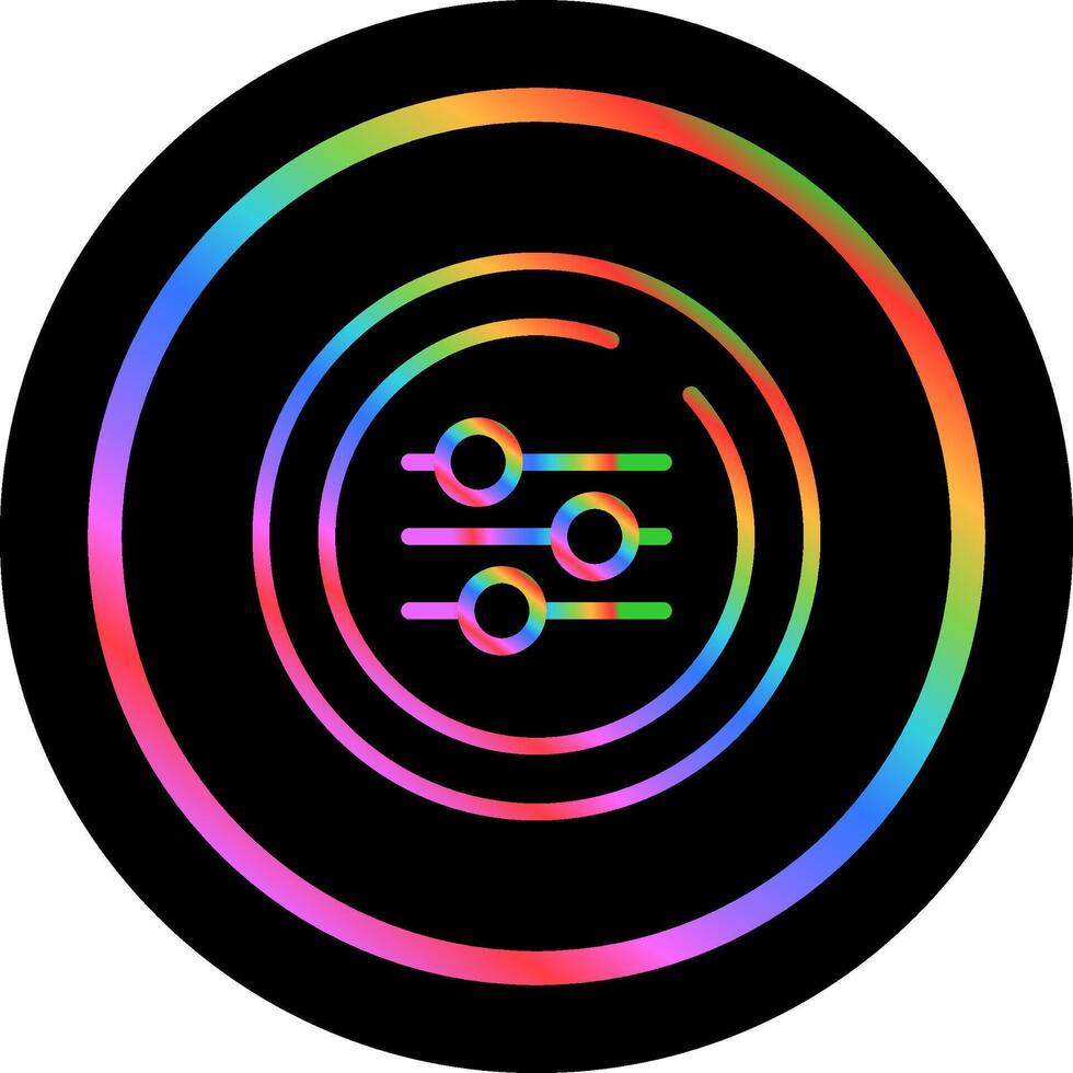 Equalizer Circle Vector Icon
