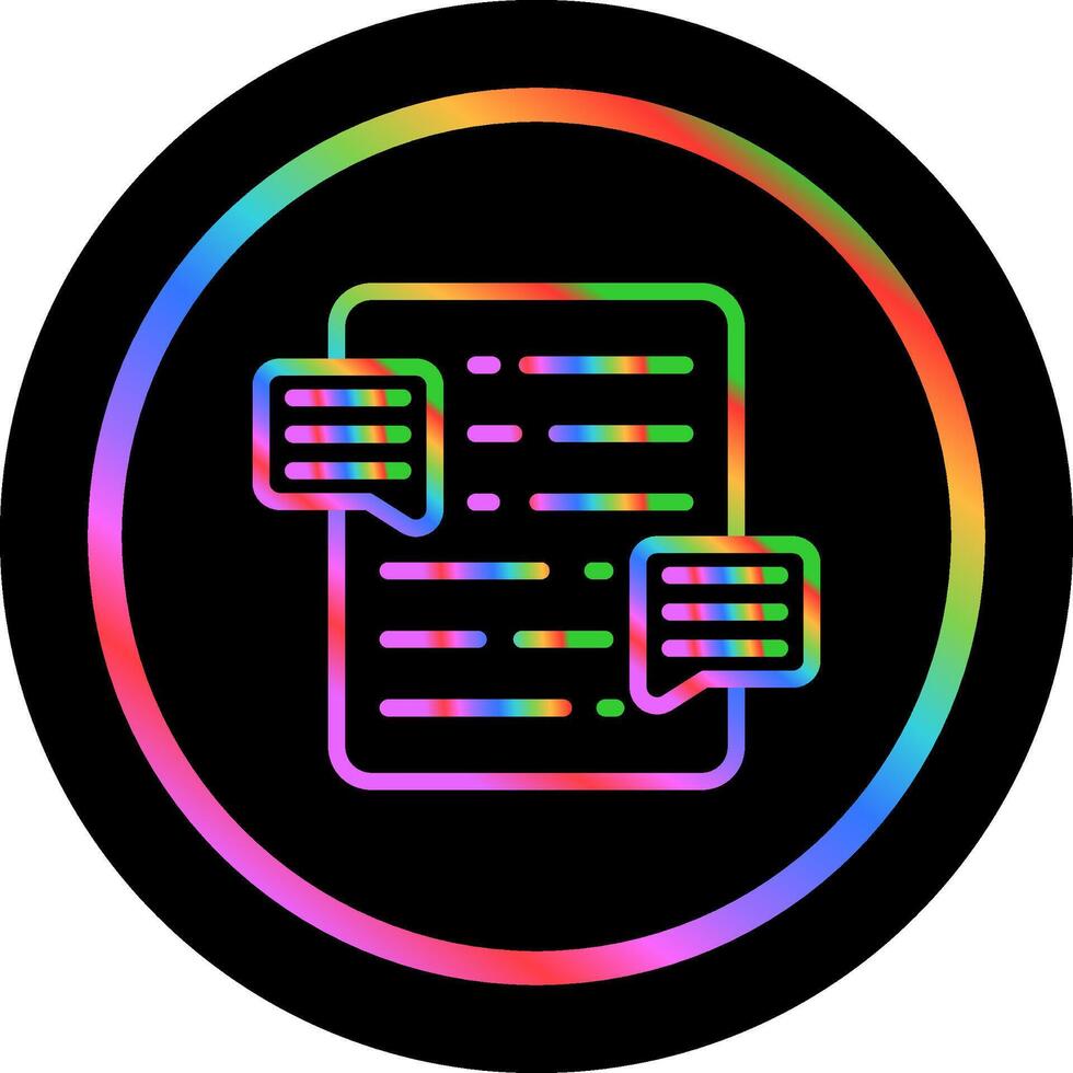 Document Commenting Vector Icon