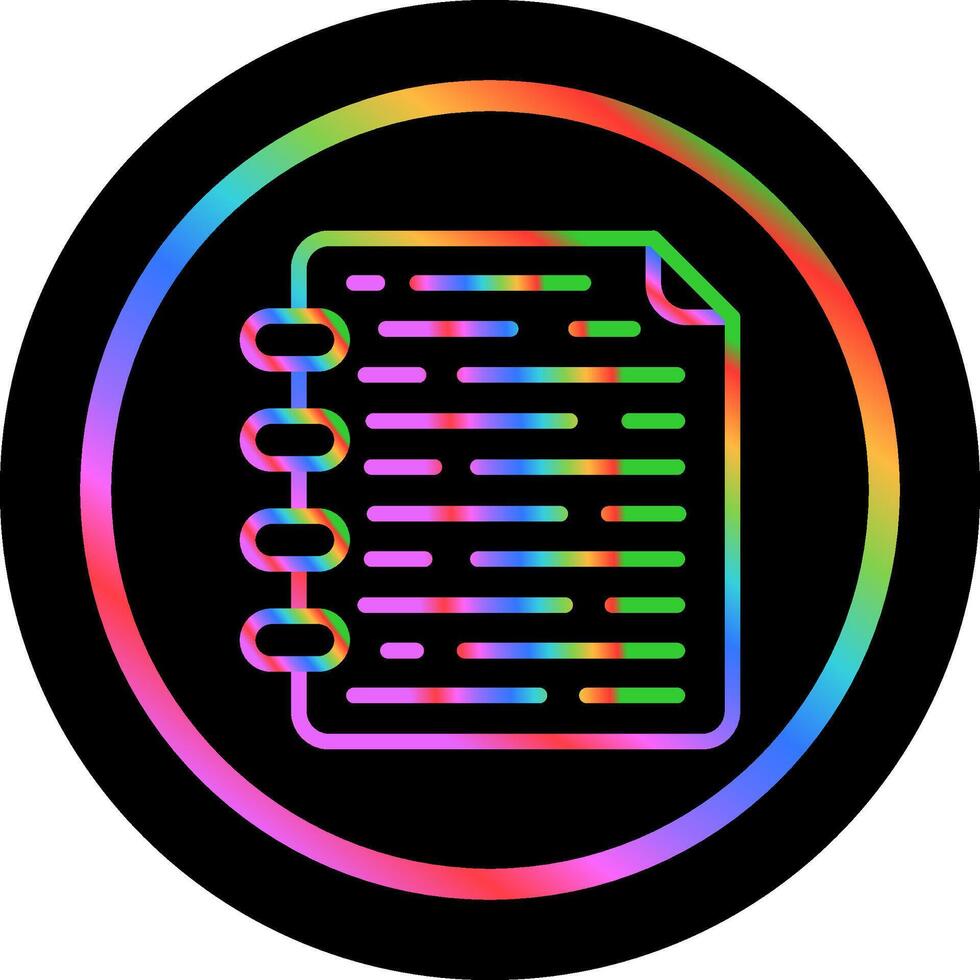 Note Page Vector Icon