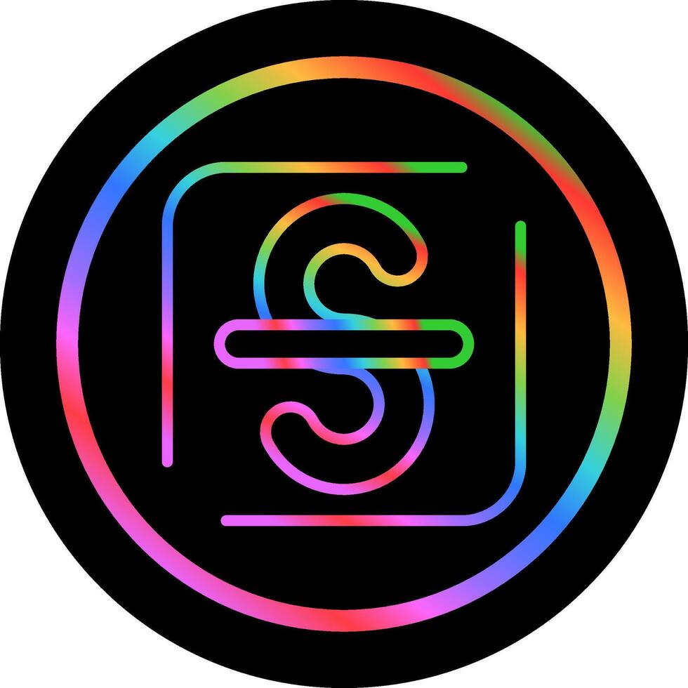 Strikethrough Vector Icon