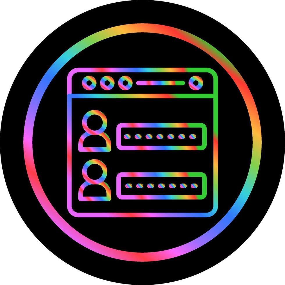 Log In Vector Icon