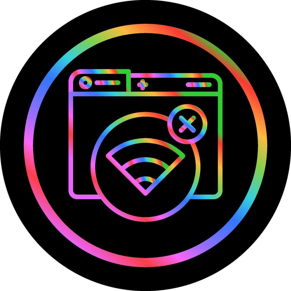 Connection Error Vector Icon
