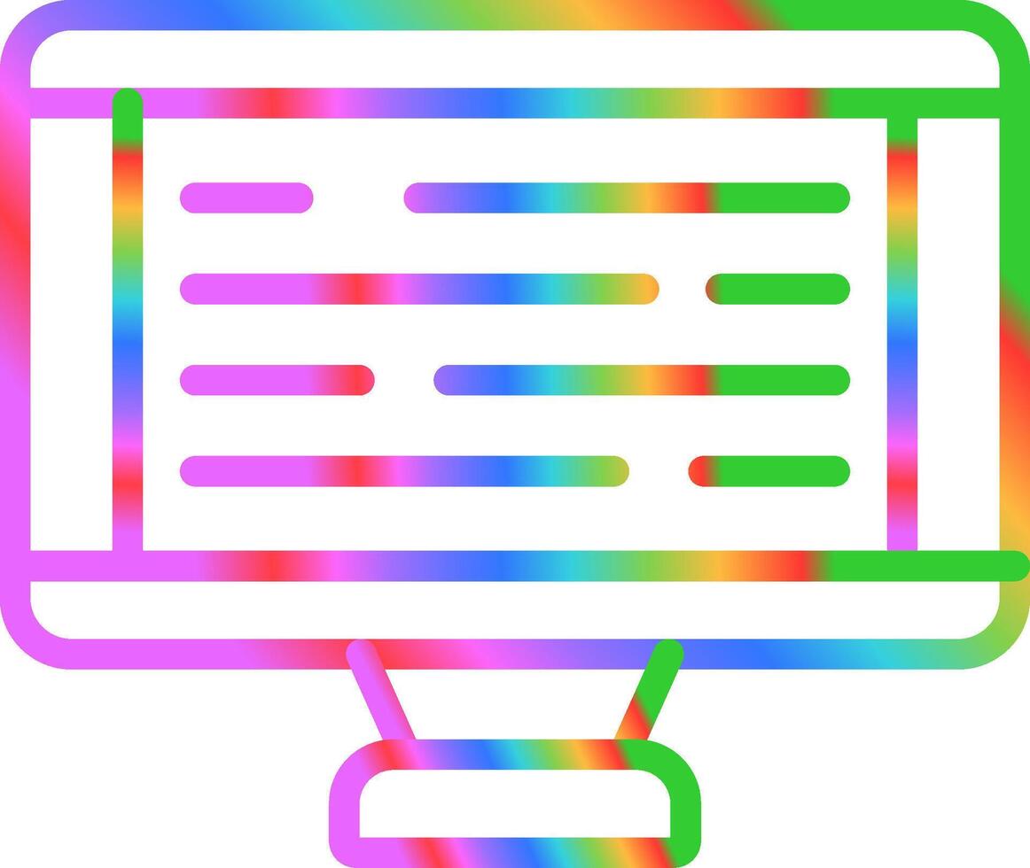 Desktop Computer Vector Icon
