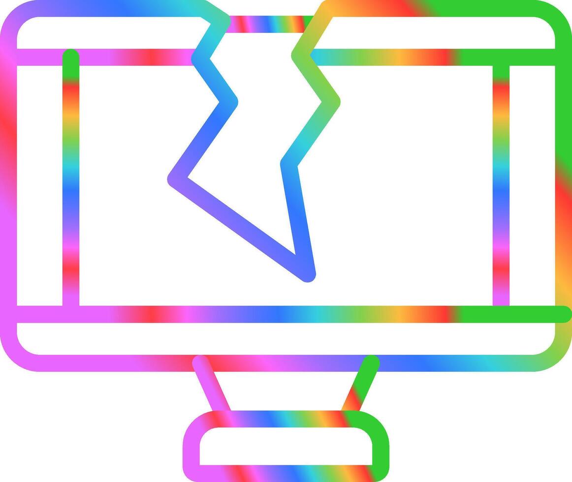Cracked Vector Icon