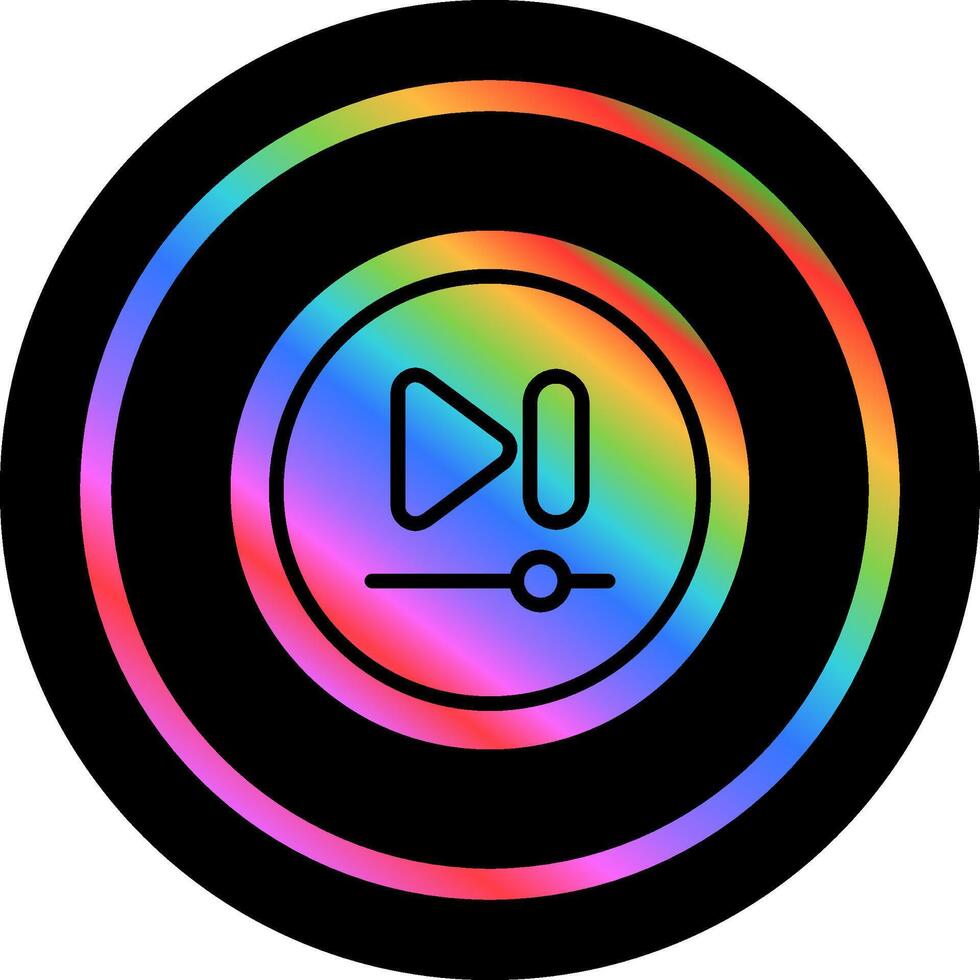 Video Next Track Button Vector Icon