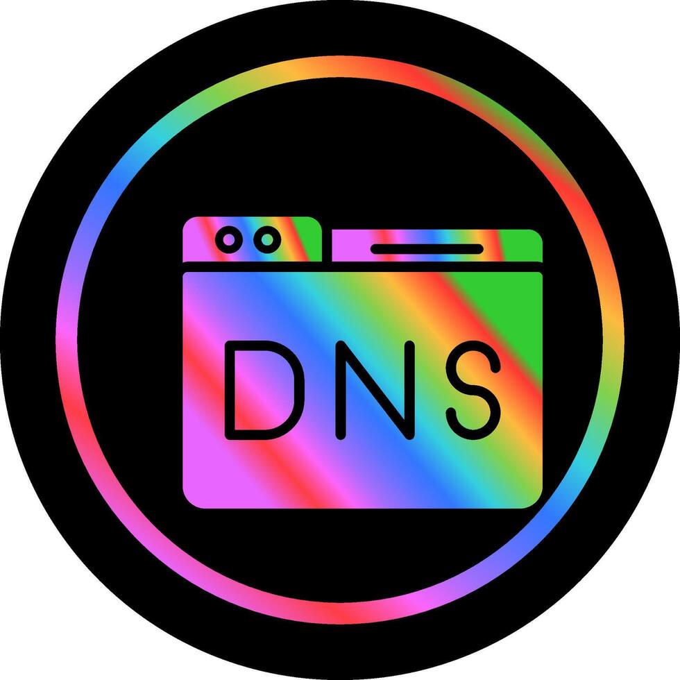 Domain DNS Management Vector Icon