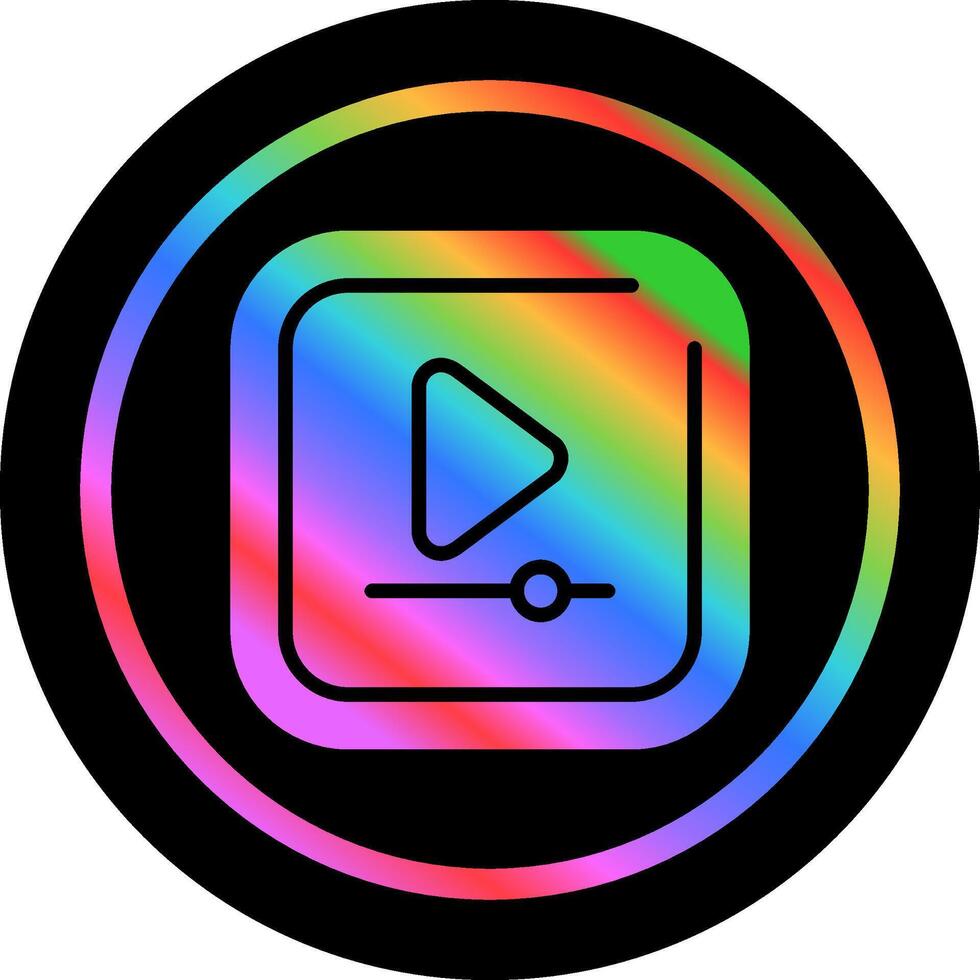 Video Play Square Vector Icon