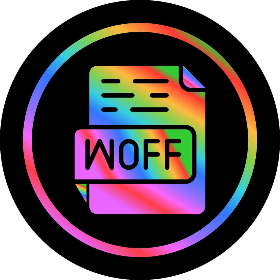 WOFF Vector Icon