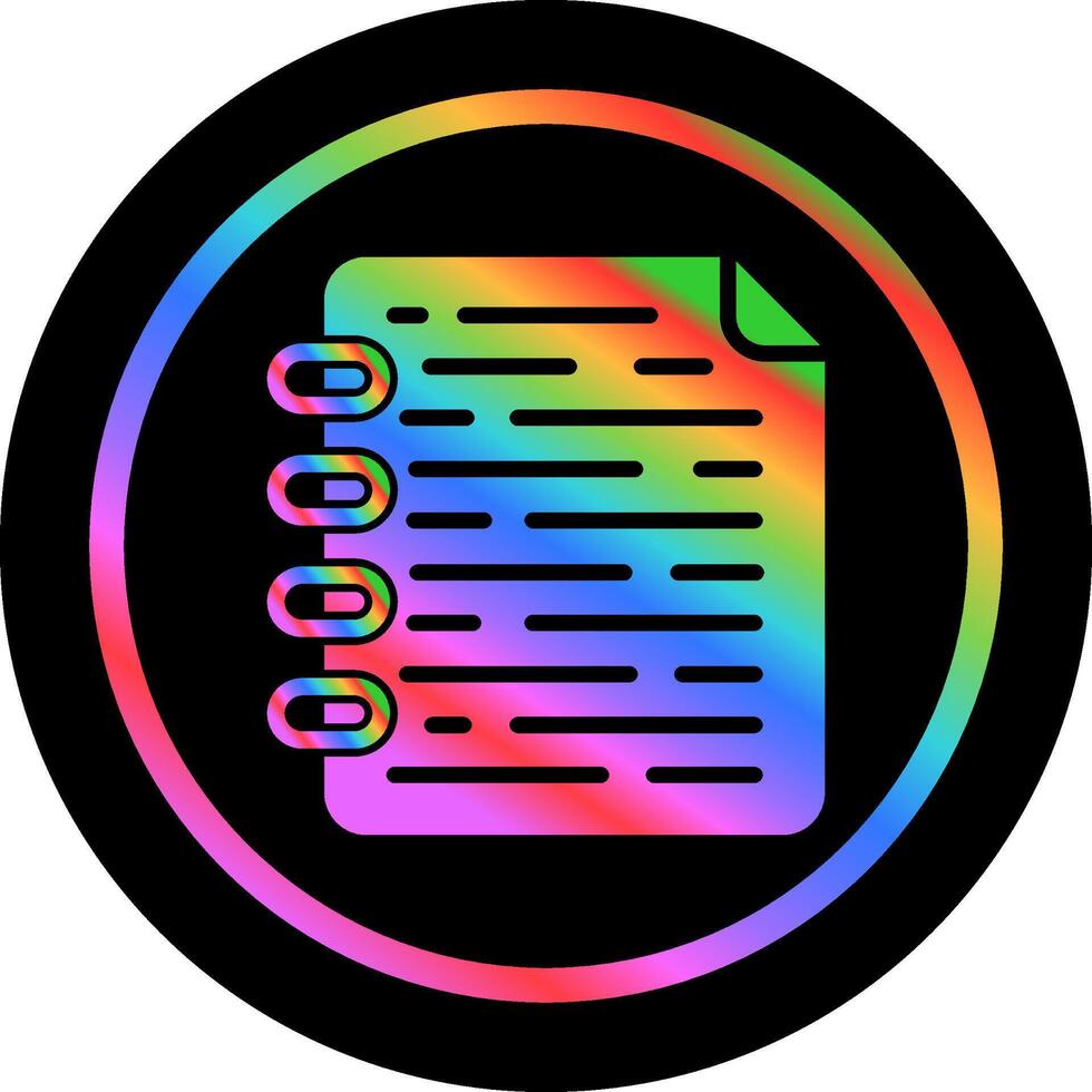 Note Page Vector Icon