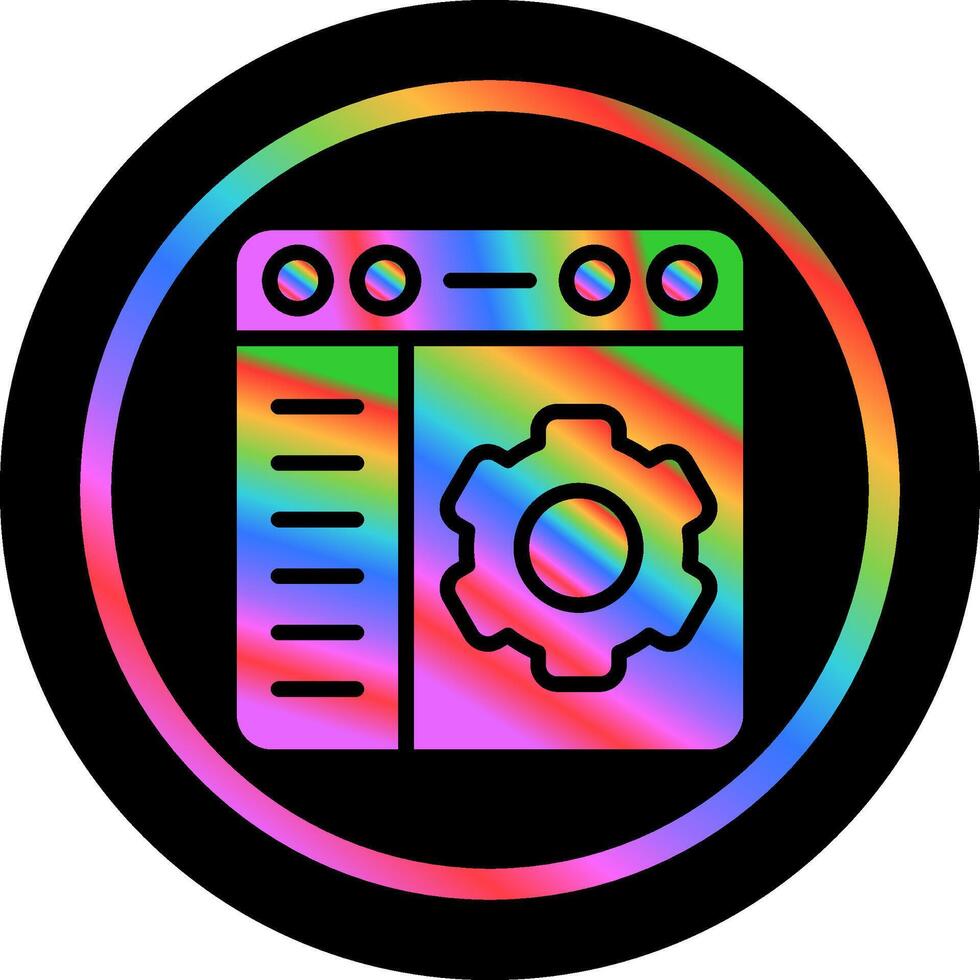 Browser Settings Vector Icon