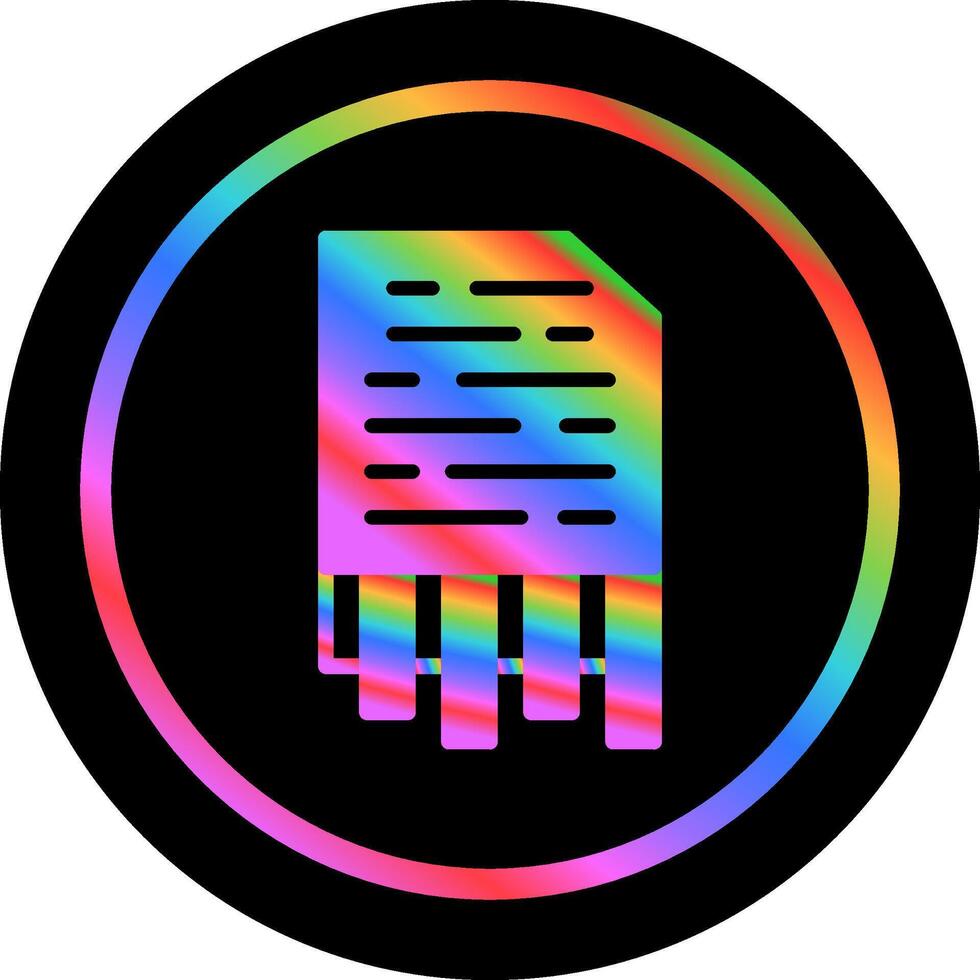Shredding Vector Icon