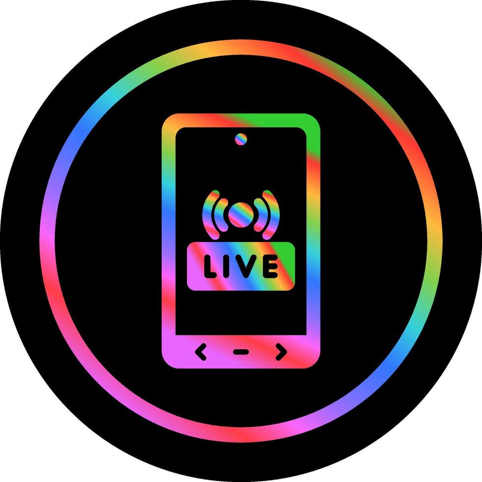 Live Streaming Vector Icon