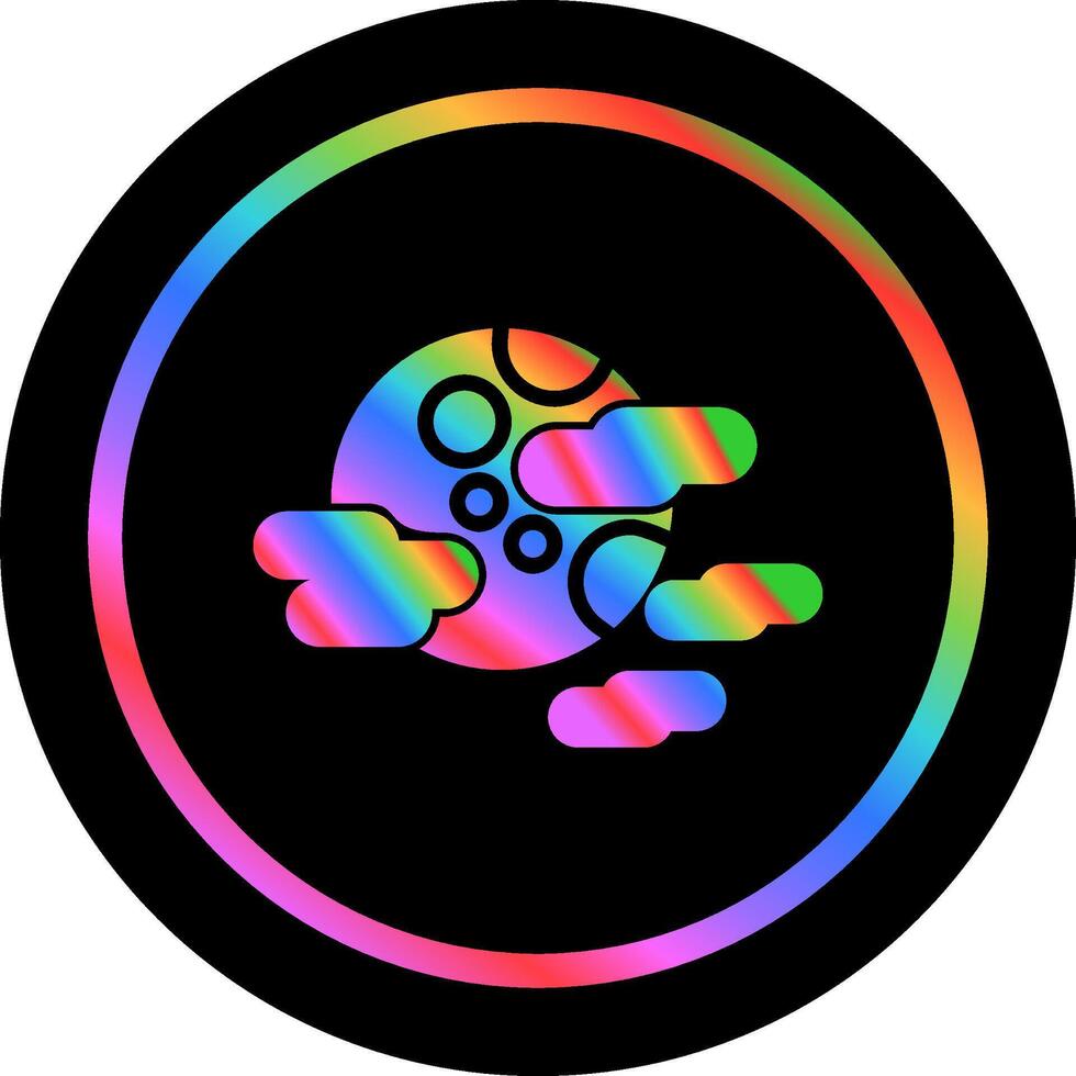 Cloudy Night Vector Icon